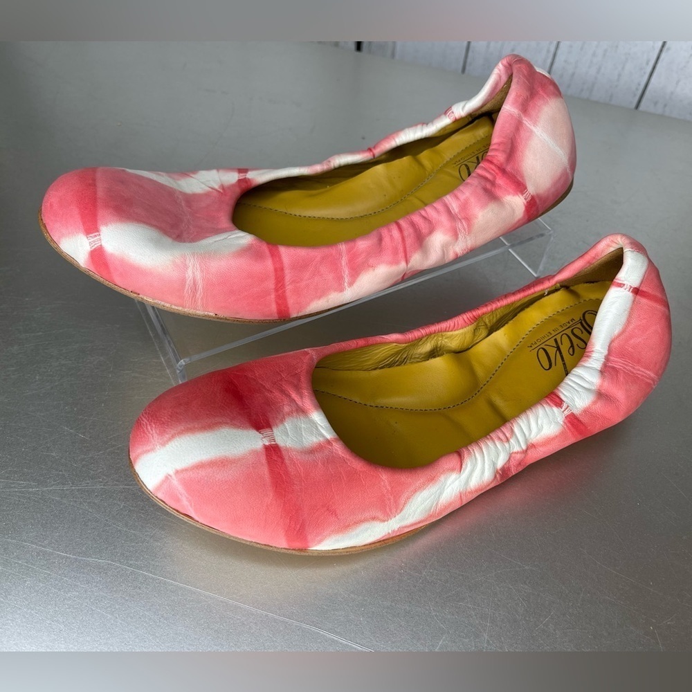 Sseko Ballet Flats Lightweight Pink White Shoes Slip On Size 36